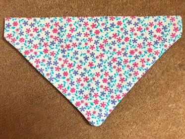 Purple and Pink flower bandana